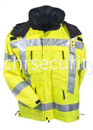 Yellow High Visibility Parka Jacket